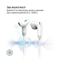 Навушники ColorWay 3.5 mm Wired Earphone Sound Wave White (CW-WD04WT) - 6