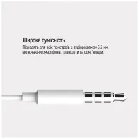 Навушники ColorWay 3.5 mm Wired Earphone Sound Wave White (CW-WD04WT) - 7