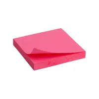 Папір для нотаток Axent з клейким шаром неоновий рожевий 75х75мм, 100 аркушів (D3414-13) - Зображення 1
