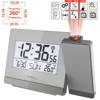 Настільний годинник Technoline WT538 проекційний Silver/Anthracite (DAS301198) - 7