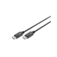 Кабель мультимедійний DisplayPort M to DisplayPort M 2.0m UHD 4K Digitus (DB-340100-020-S) - Зображення 1