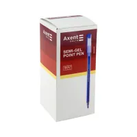 Ручка масляна Delta by Axent Синя 0.7 мм Прозорий корпус (DB2059-02) - Зображення 2