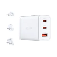 Зарядний пристрій D-Link 2xUSB-C + 1xUSB-A 65W GaN white (DCP-651) - Зображення 1