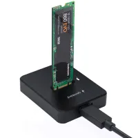 Док-станція для накопичувачів Gembird USB Type-C M.2 SATA NVME SSD (DD-U3M2) - 1