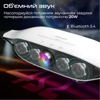 Акустична система Promate Delta-X 20W White (delta-x.white) - Зображення 3