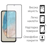 Чохол до мобільного телефона Dengos Samsung Galaxy M35 5G Matte + glass Blue (DG-KM-108) - 3