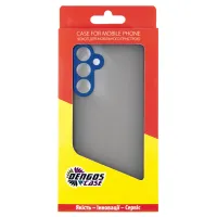 Чохол до мобільного телефона Dengos Samsung Galaxy M35 5G Matte + glass Blue (DG-KM-108) - 4