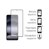 Чохол до мобільного телефона Dengos Kit Xiaomi Redmi Note 14 5G case Matte + glass (Black) (DG-KM-127) - 3