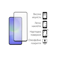 Чохол до мобільного телефона Dengos Kit Samsung Galaxy A36 5G Soft + glass (Black) (DG-KM-140) - 3