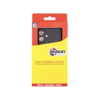 Чохол до мобільного телефона Dengos Carbon Kit for Samsung Galaxy A07 case + glass Black (DG-KM-162) - 3