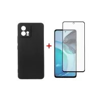Чохол до мобільного телефона Dengos Kit for Motorola G72 case + glass (Black) (DG-KM-51) - 1