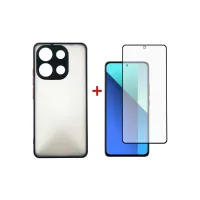Чохол до мобільного телефона Dengos Kit for Xiaomi Redmi Note 13 4G case + glass (Black) (DG-KM-66) - 1