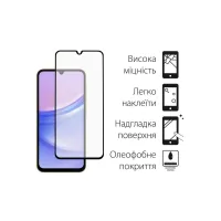 Чохол до мобільного телефона Dengos Kit for Samsung Galaxy A15 case + glass (Black) (DG-KM-69) - 3