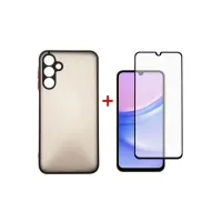 Чохол до мобільного телефона Dengos Kit for Samsung Galaxy A15 case + glass (Black) (DG-KM-69) - 1