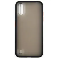 Чохол до мобільного телефона Dengos Samsung Galaxy A01 (black) (DG-TPU-MATT-32) - 1