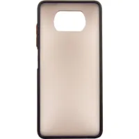 Чохол до мобільного телефона Dengos Matt POCO X3, black (DG-TPU-MATT-68) - Зображення 1