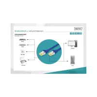 Патч-корд 1м, CAT 6a S-FTP, AWG 26/7, Cu, LSZH, blue Digitus (DK-1644-A-010/B) - 3