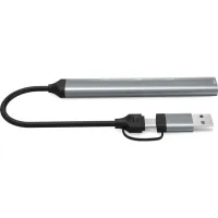 Концентратор Dynamode 5-in-1 USB Type-C/Type-A to 1хUSB3.0, 2xUSB 2.0, card-reader SD/MicroSD (DM-UH-514) - 2