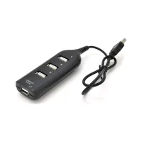 Концентратор Voltronic USB 2.0 to 4xUSB black (DNS-HUB4-OB) - 1