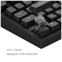 Клавіатура Dark Project ALU81 Terra Nostra PBT RGB Mech G3MS Moonstone Black (DPKB_NOSTRA_81_ANSI_BLACK_UA) - 8