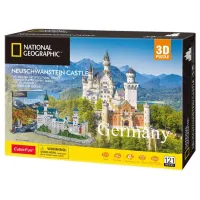 Пазл Cubic Fun Тривимірна головоломка-конструктор National Geographic Замок Нойшванштайн (DS0990h) - 1