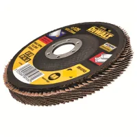 Круг зачистний DeWALT пелюстковий INOX Extreme, метал, 125x22.23 мм, G 80 мкм (DT30622) - 1