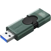 USB флеш накопичувач Kingston 128GB DataTraveler Duo USB 3.2 / Type-C Black/Green (DTDEG2/128GB) - Зображення 4