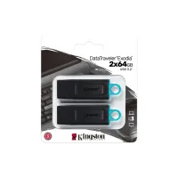 USB флеш накопичувач Kingston 2x64GB DT Exodia Black+Blue USB 3.2 (DTX/64GB-2P) - 5