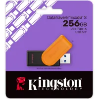 USB флеш накопичувач Kingston 256GB DataTraveler Exodia S Black/Orange USB 3.2 (DTXS/256GB) - 4
