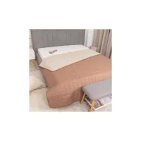 Покривало Viluta стьобане двустороннє Дует Капучино 210х240 (duet_kapucino_210x240) - 2