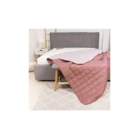 Покривало Viluta стьобане двустороннє Дует Рожевий кварц 140х210 (duet_rkvarc_210x140) - 2