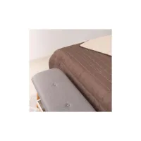 Покривало Viluta стьобане двустороннє Дует Шоколадно-ванільний 210х240 (duet_shokvanil_210x240) - 3