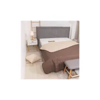 Покривало Viluta стьобане двустороннє Дует Шоколадно-ванільний 210х240 (duet_shokvanil_210x240) - 6