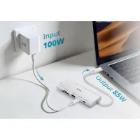 Концентратор D-Link USB-C 10-in-1 2xHDMI + 1xRJ45 1000Mbps + 2xUSB-C + USB 3.1 + USB 3.0 + SD + TF silver (DUP-A01) - Зображення 6