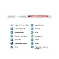 Маркер Edding Paint 1-2 мм круглый белый (e-751/49) - Изображение 4