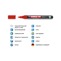 Маркер Edding Paint e-790 2-3 мм круглий червоний (e-790/02n) - Зображення 2