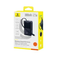 Батарея универсальная Baseus EnerFill FC51 Bipow2 Pro 30000mAh 22,5W build cab.USB-C black (E0028100) - Изображение 3