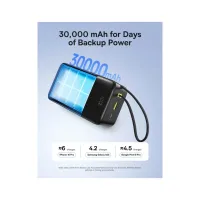 Батарея универсальная Baseus EnerFill FC51 Bipow2 Pro 30000mAh 22,5W build cab.USB-C black (E0028100) - Изображение 10