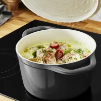 Кастрюля Tefal Air, з кришкою, 3.1л, алюміній, чорний (E2554404) - Изображение 3