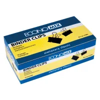 Биндер металлический Economix 19 мм 12 шт (E41004) - Изображение 1