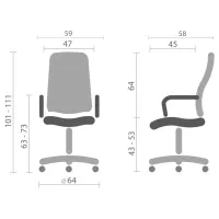 Офісне крісло Special4You Solano 2 artleather black (E7108) - 12