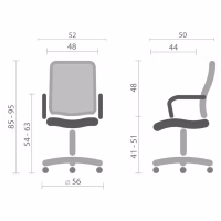 Офисное кресло Special4You Dominic black (E7207) - Image 5
