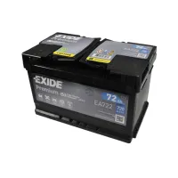 Акумулятор автомобільний EXIDE PREMIUM 72A (EA722) - 3
