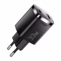 Зарядний пристрій 1xUSB-C + 1xUSB 33W GaN black Essager (ECT33W-GMB01-Z) - Image 3