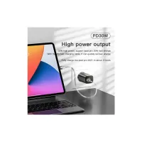 Зарядний пристрій Essager 1xUSB + 1xUSB-C PD30W black (ECTPQS-ZTB01) - Зображення 6