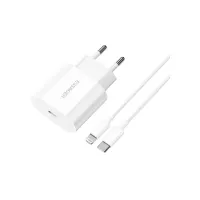 Зарядний пристрій Essager USB-C PD20W + cable USB-C to Lightning white (EFJB02-XBL02-T) - Зображення 1