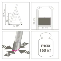 Драбина Eurogold SUPERMAX 2124 (ЕГ-2124) - 2