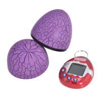 Інтерактивна іграшка UFT електронний вихованець Тамагочі в Яйці Динозавра Eggshell Game Purple (EggPurple) - 1