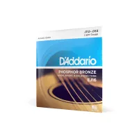 Струни для гітари D'Addario Phosphor Bronze Regular Light (12-53) (EJ16) - Зображення 2