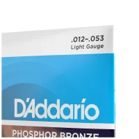 Струни для гітари D'Addario Phosphor Bronze Regular Light (12-53) (EJ16) - Зображення 4